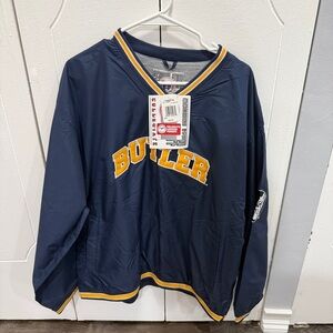 Vintage NWT Genuine Stuff Collegiate Butler Crew Neck Wind Jacket